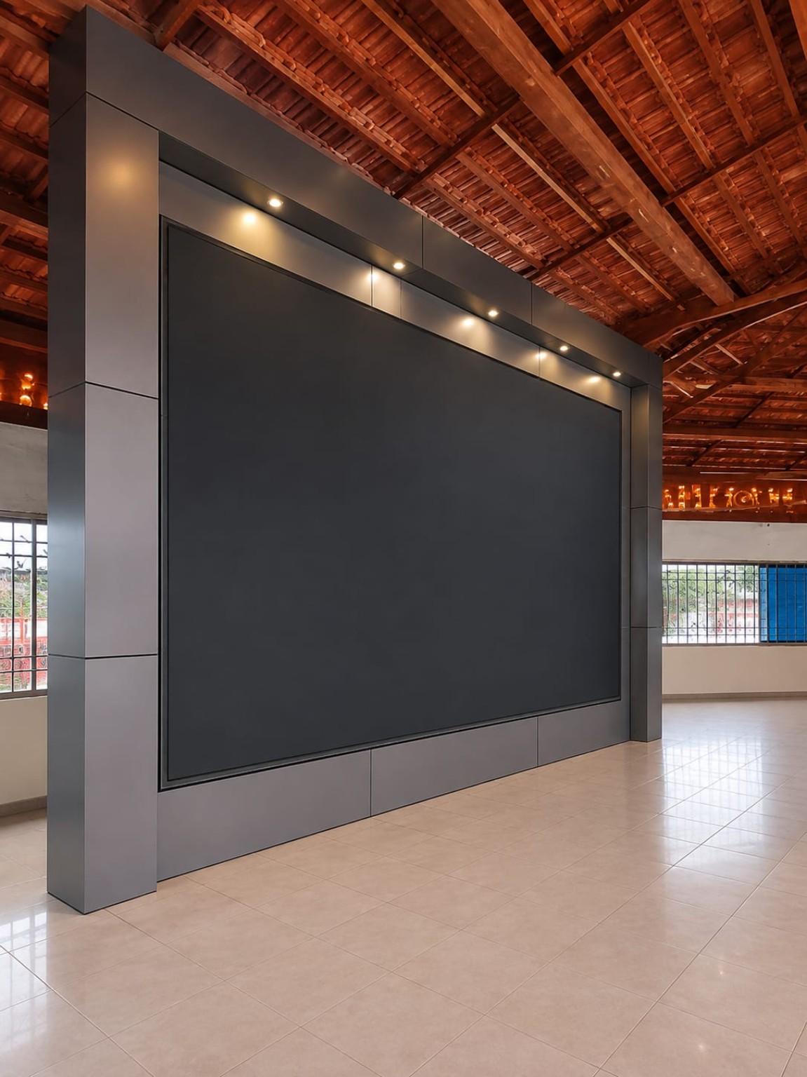 Wall mount LED screen